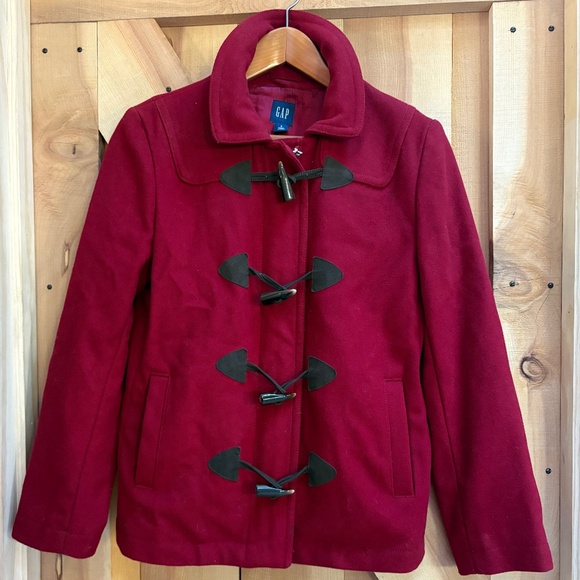 GAP Jackets & Blazers - Red Peacoat Sz S